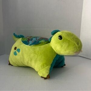 Pillow Pets Sleeptime Lites Green Dinosaur Stuffed Animal Plush NightLight Stars